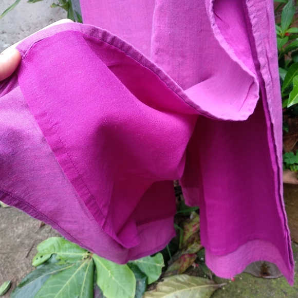 Purple Embroidered Kurta, XL - Picture 5 of 7